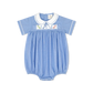 Lullaby Set Noah Ribbon Bubble--River Royal Minigingham