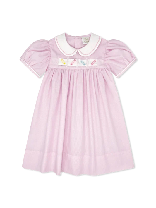 Lullaby Set Ruth Ribbon Dress--School, Snowman, Holly, Bow