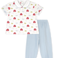 Lullaby Set Sibley Pant Set--Barnyard Tales, Bluffton Blue