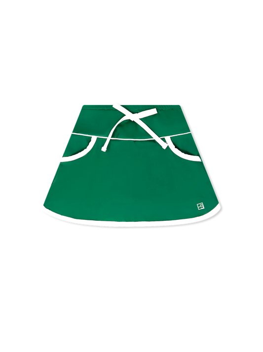 Set Fashions Tiffany Tennis Skort--Augusta Green, Pure Coconut