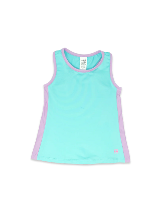 Set Fashions Set Athletics Drew Tank--Totally Turquoise, Petal Purple