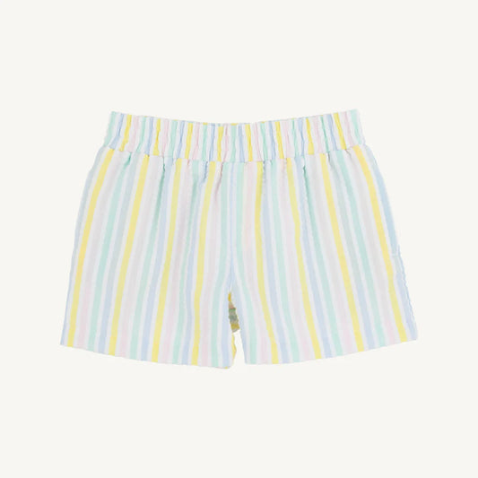 Beaufort Bonnet Sheffield Shorts -Siesta Key Seersucker with Sea Island Seafoam Stork