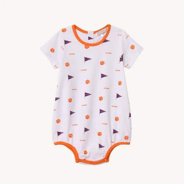 Beaufort Bonnet Short Sleeve Patton Play Bubble--Tiger Triumph with Clemson Orange