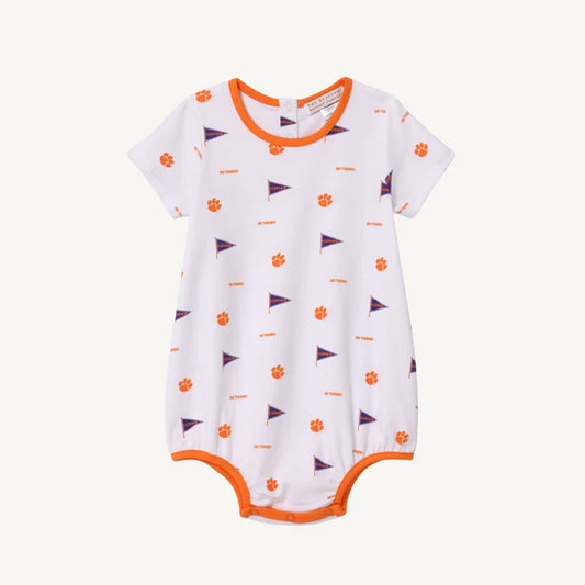Beaufort Bonnet Short Sleeve Patton Play Bubble--Tiger Triumph with Clemson Orange