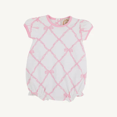 Beaufort Bonnet Junie B. Bubble--Tradd Street Stripe/Pier Party Pink