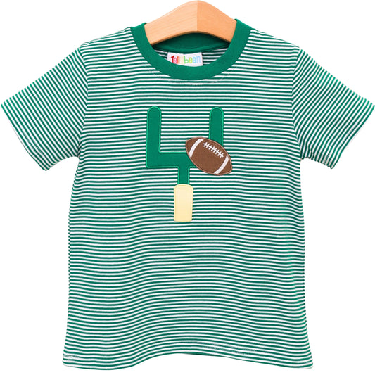 Jellybean Down, Set, Hut Shirt--Green Stripe