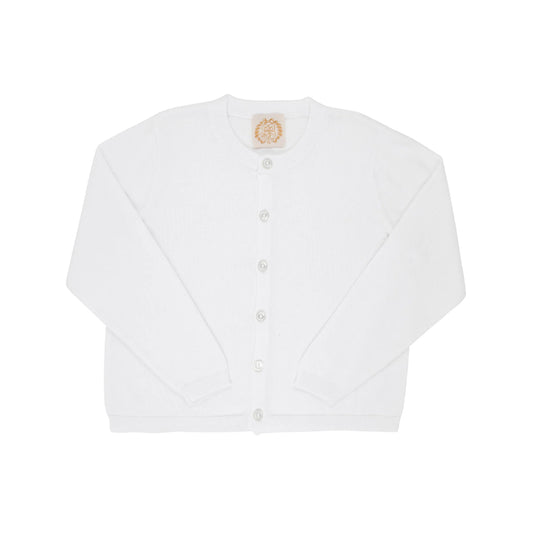 Beaufort Bonnet Cambridge Cardigan Worth Avenue White with Pearlized Buttons