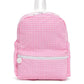 TRVL Design Mini Backer--Gingham Pink Backpack