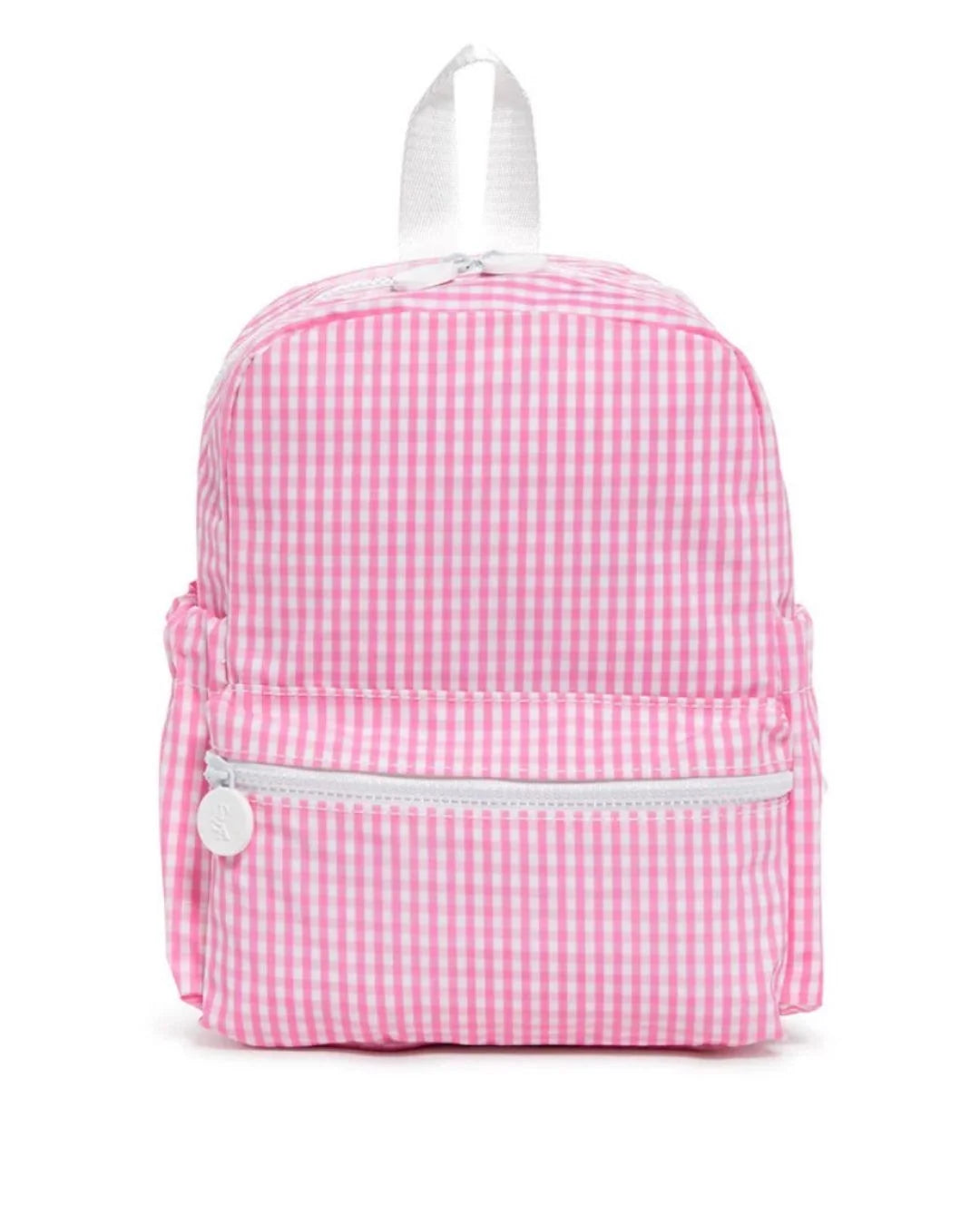 TRVL Design Mini Backer--Gingham Pink Backpack