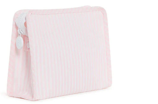 TRVL Design Roadie Large Zip Pouch-Pimlico Stripe Pink