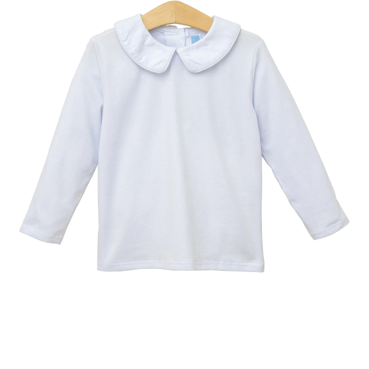 Trotter Street Boys Peter Pan Collar Long Sleeve Shirt--White