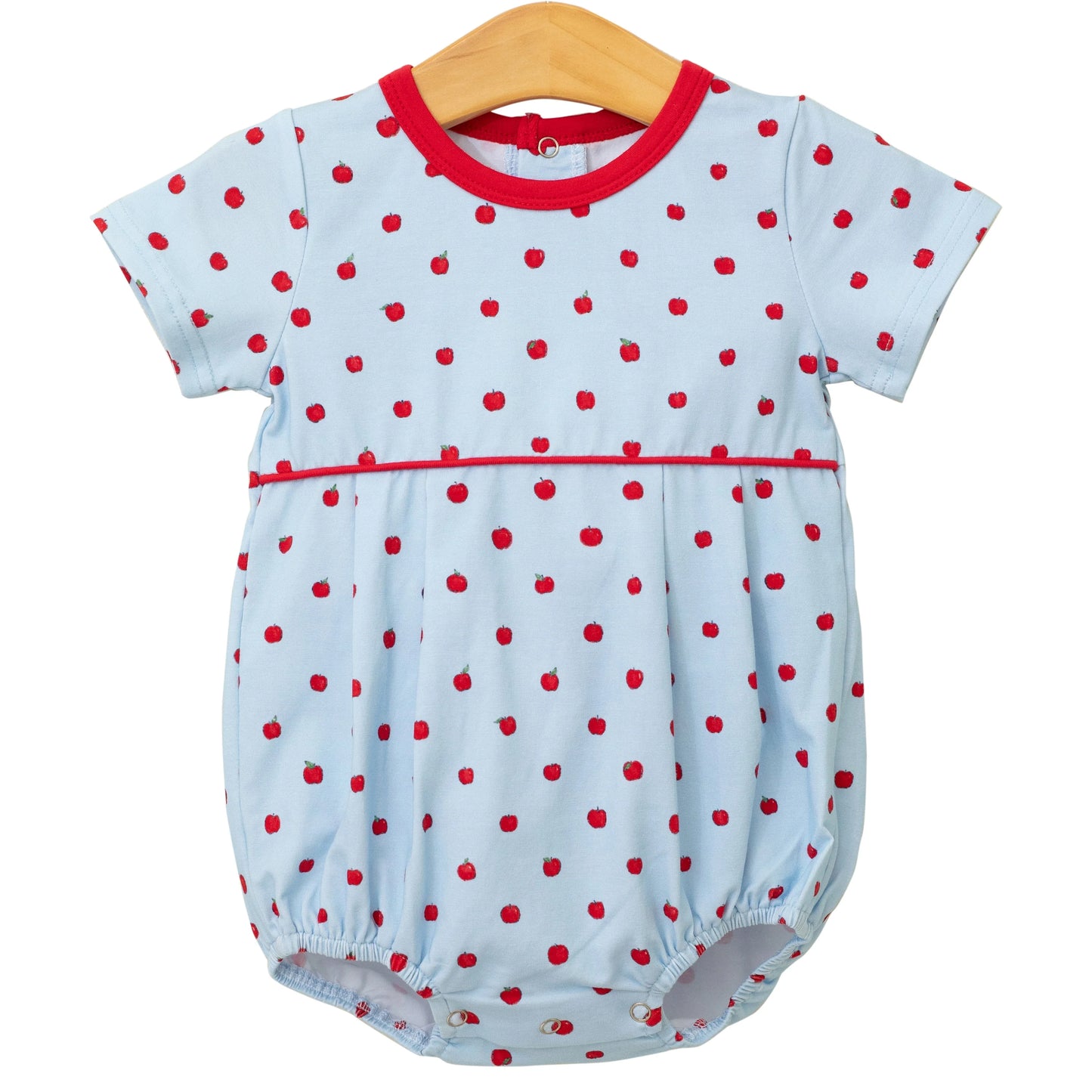 Trotter Street Apple Print Bubble--Blue
