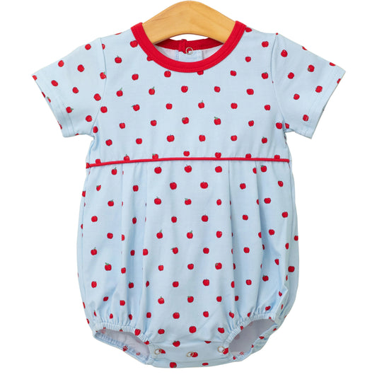 Trotter Street Apple Print Bubble--Blue