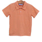 Trotter Street Henry Game Day Polo--Orange Stripe