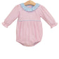 Trotter Street Amelia Bubble--Light Pink Microgingham/Light Blue