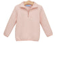 Trotter Street 1/4 Zip Quilted Pullover--Pink