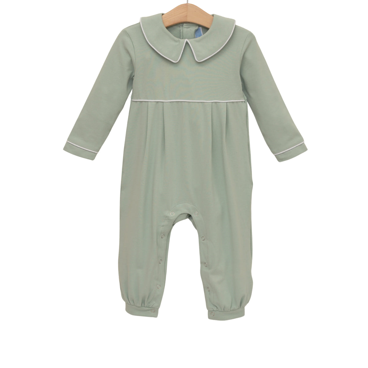 Trotter Street Joseph Romper--Sage Green