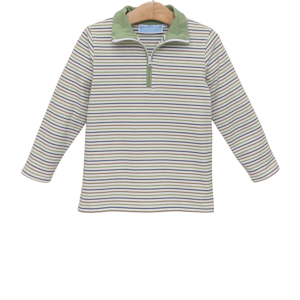 Trotter Street Tucker Pullover--Pine Cone Stripe