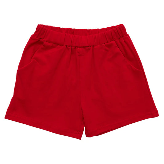 Trotter Street Pocket Shorts--Red