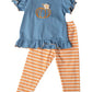 Three Sisters Girls Pumpkin Patch Legging Set