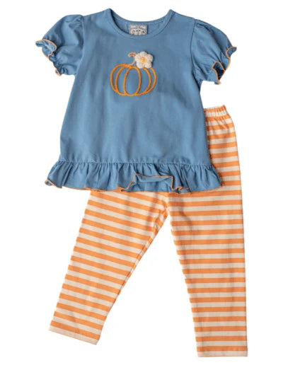 Three Sisters Girls Pumpkin Patch Legging Set