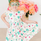 Mila and Rose Top of the Mornin' Flutter Sleeve Twirl Dress