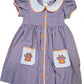 LuLu BeBe Paw Clemson Embroidered Button Down Pocket Dress