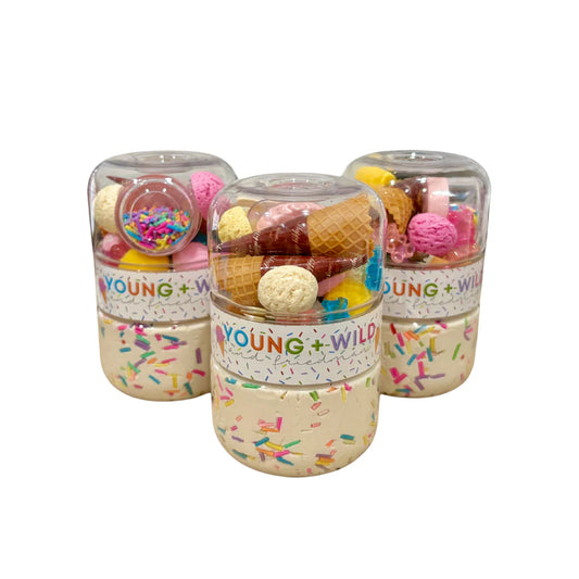 Young, Wild and Friedman Grab and Go Dough Jar--Ice Cream