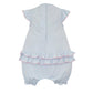 Petit Bebe Camila Light Blue Knit Angel Wing Bishop Romper