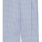 Anavini Santa Face Boy's Blue Gingham Long John John