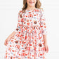 Mila and Rose Puppy Love 3/4 Sleeve Pocket Twirl Dress