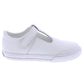 Footmates Shoes Drew - White Leather/Gray