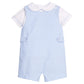 Little English Vintage Button Tab John John Set--Mayfair Gingham