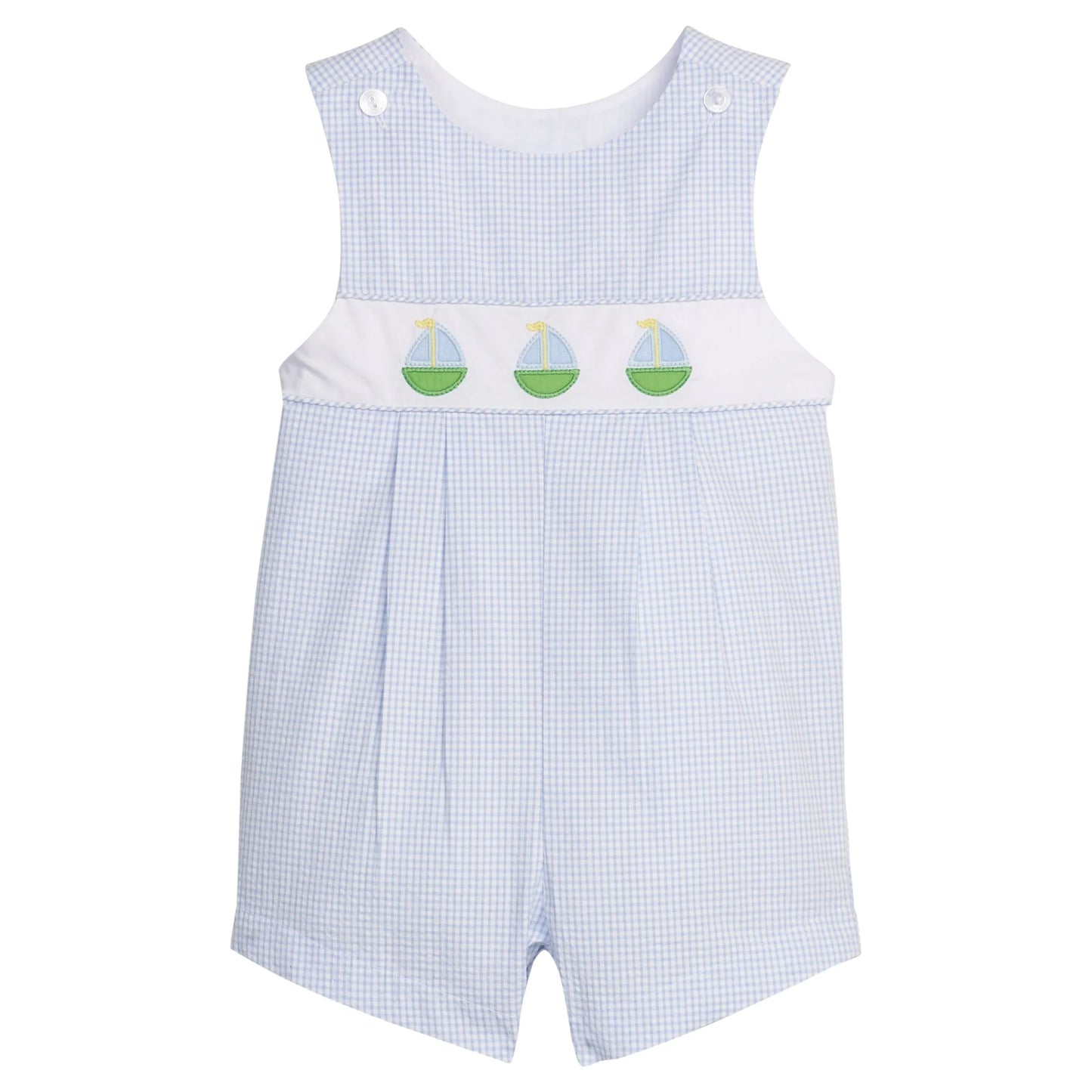 Little English Vintage Romper--Sailboats