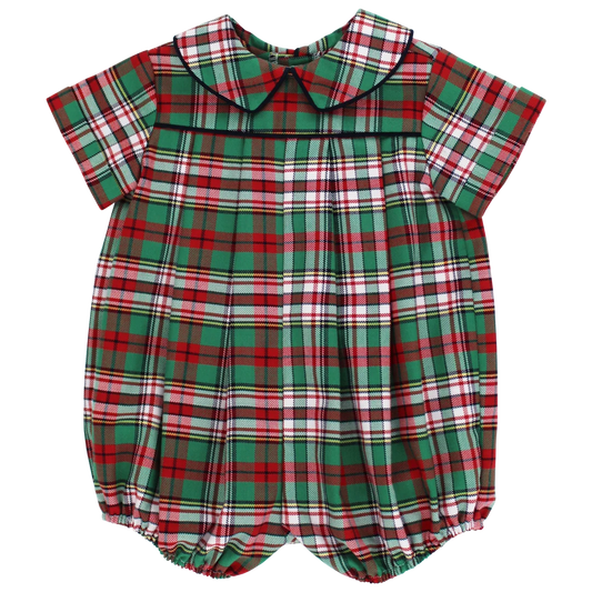 Bailey Boys Christmas Plaid Dressy Boy's Bubble--Short