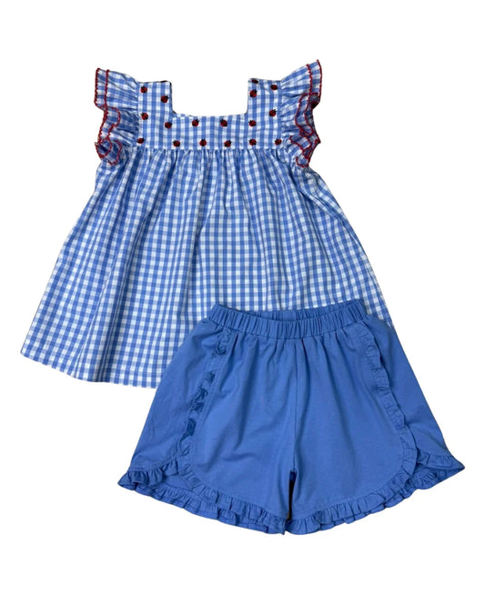 Whimsy Bay Ladybug Flutter Short Set