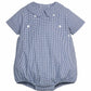 Little English Walker Bubble--Royal Seersucker Gingham