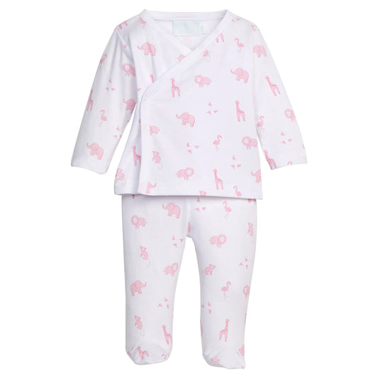 Little English Wrap Set--Pink Safari