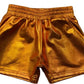 Lulu Bebe Zola Metallic Orange Shorts--Clemson