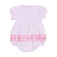 Magnolia Baby Puppy Playtime Applique Ruffle Bubble - Pink