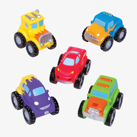 Elegant Baby Monster Truck Party Squirtie Bath Tub Toys
