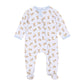 Magnolia Baby Sweet Golden Print Zip Footie - Light Blue