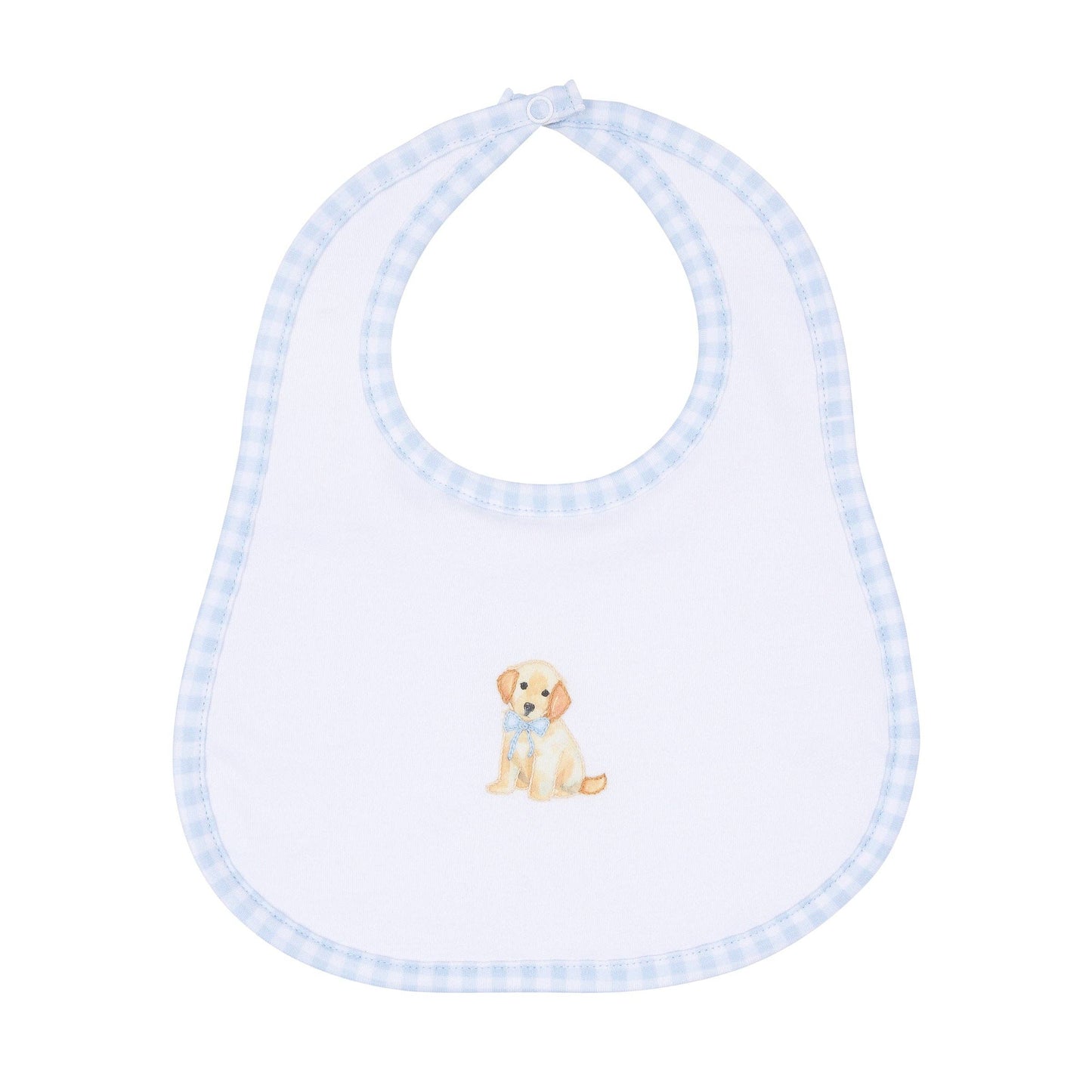 Magnolia Baby Sweet Golden Bib - Light Blue