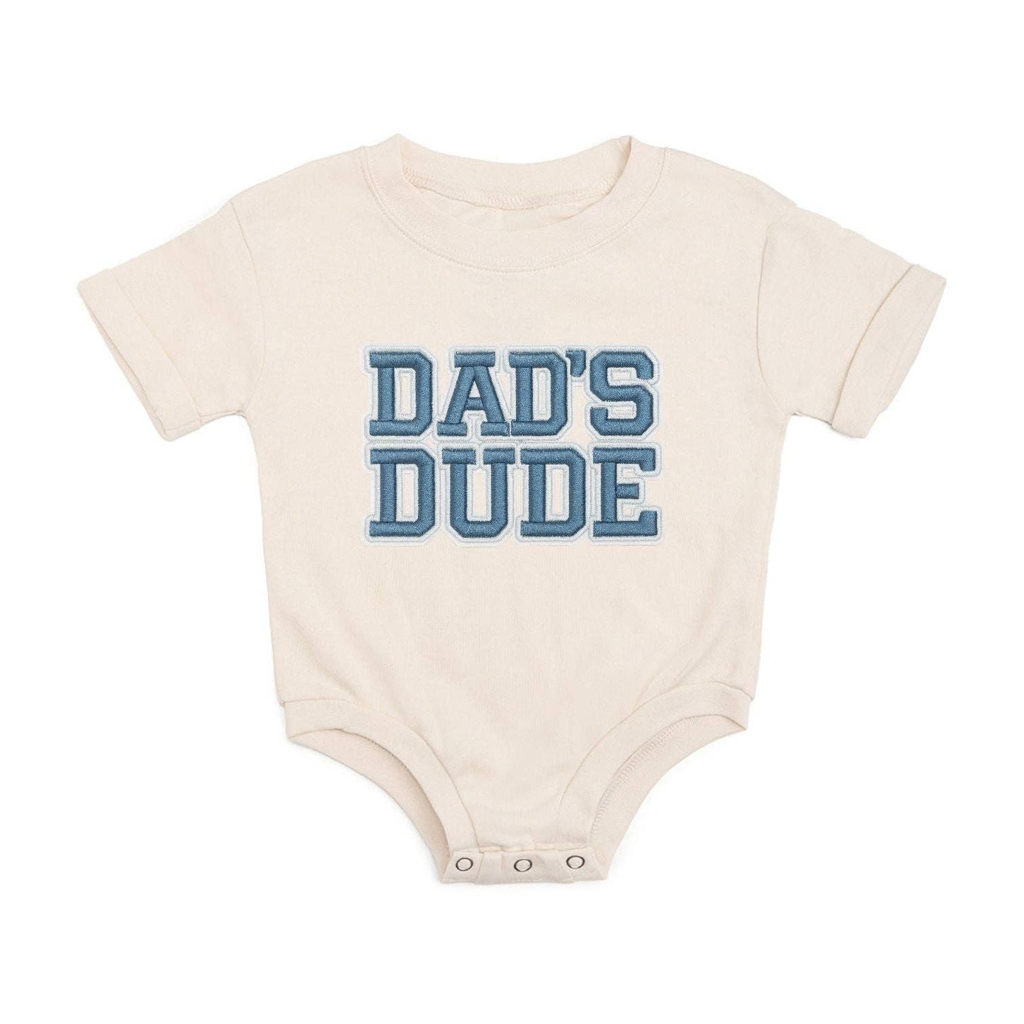 Sweet Wink Dad's Dude Patch Short Sleeve Romper - Father's Day