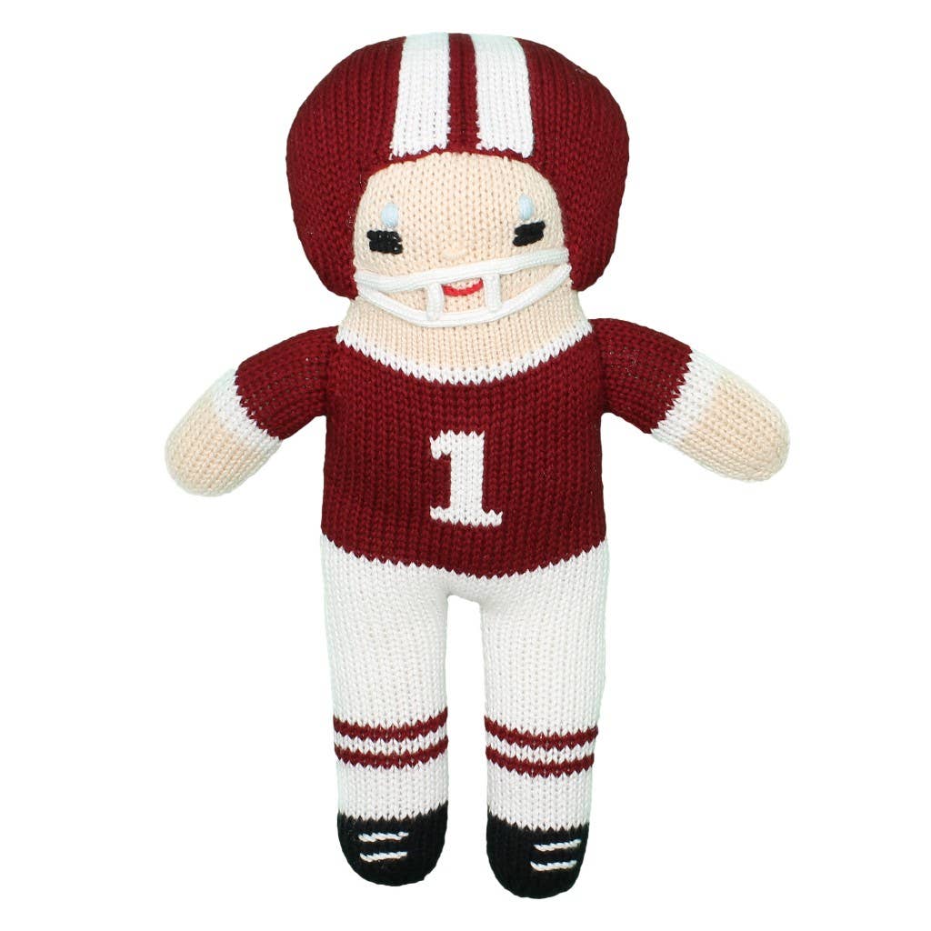 Zubels USC Garnet and Black Football Player Knit Dolls