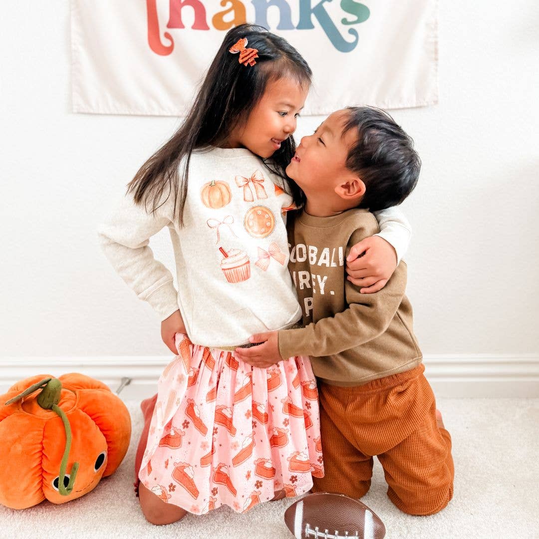 Sweet Wink Football Turkey Nap Repeat Thanksgiving Kids Sweatshirt Boys