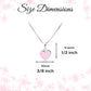 Children's Sterling Silver Pink Heart Necklace, Kids & Girls