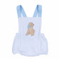 Magnolia Baby Puppy Playtime Applique Criss-Cross Bubble - Light Blue