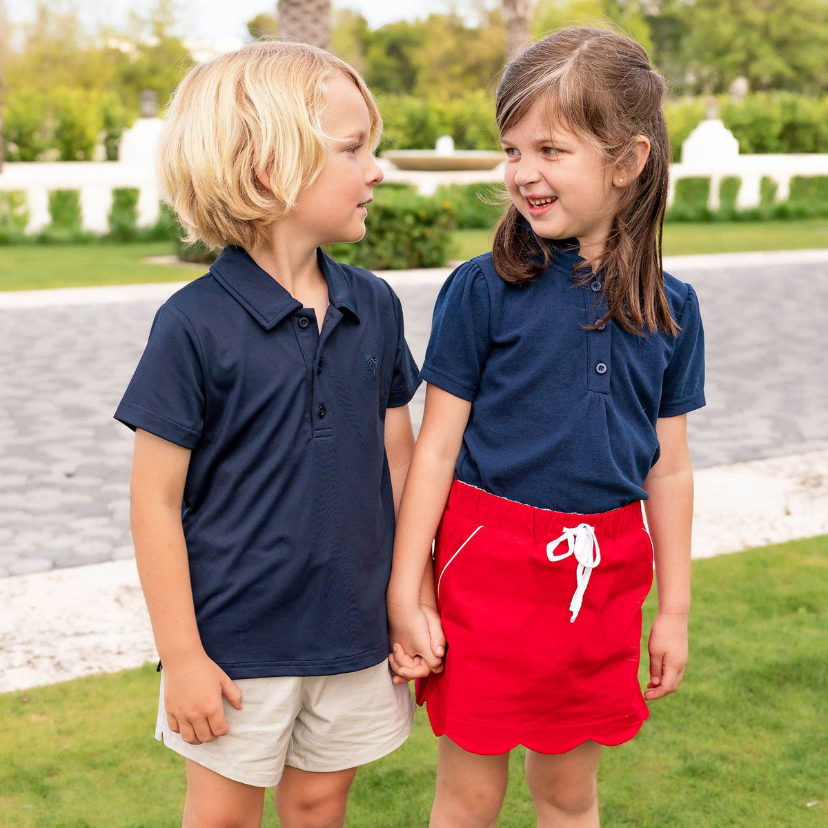 Shrimp and Grits Kids Khaki Twill Shrimp Shorts
