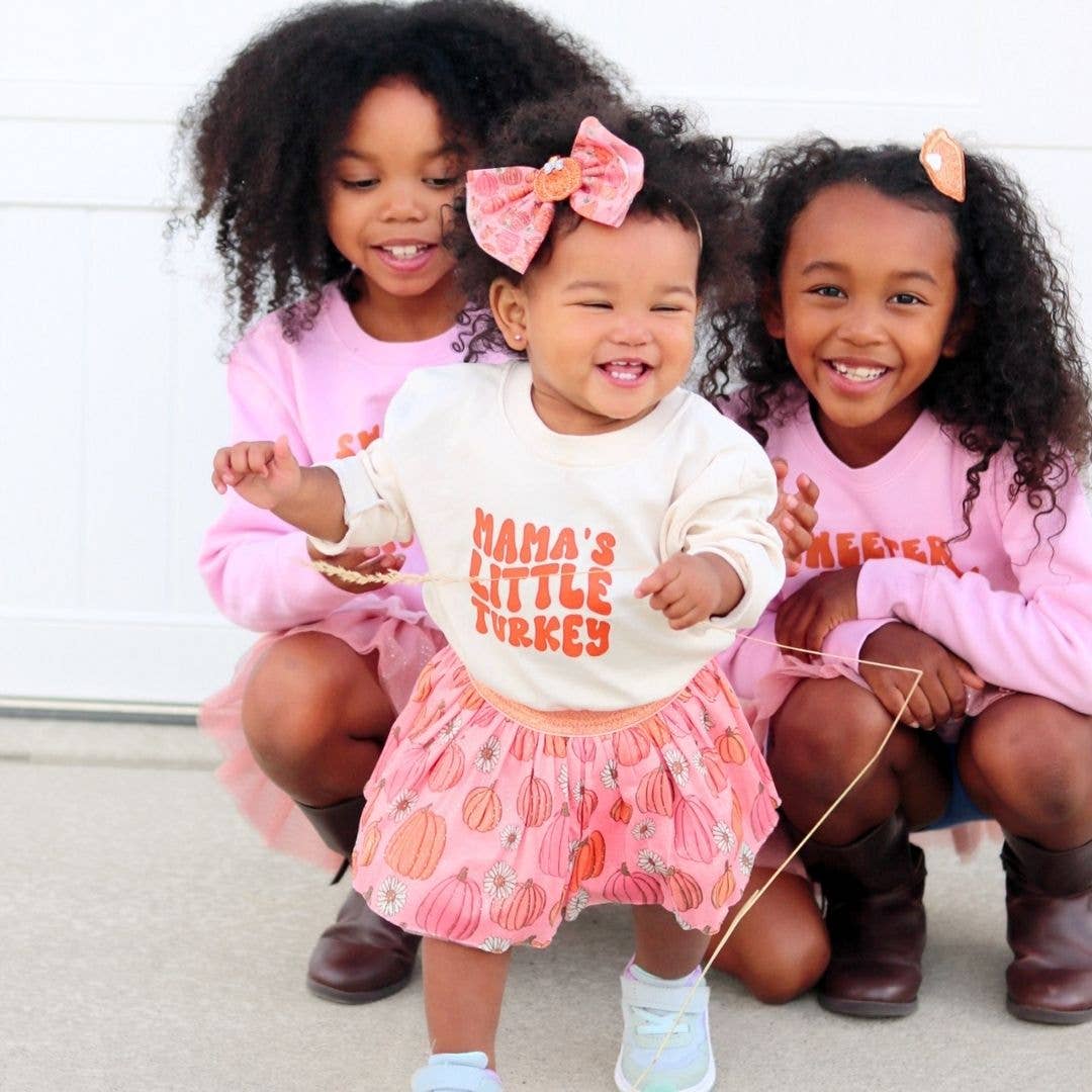 Sweet Wink Mama's Little Turkey Thanksgiving Long Sleeve Romper - Baby